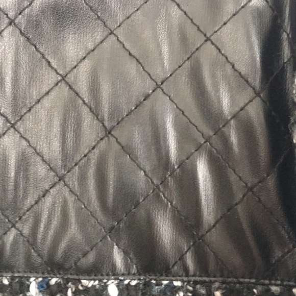 Leather-like trimmed classic jacket - Picture 5 of 7
